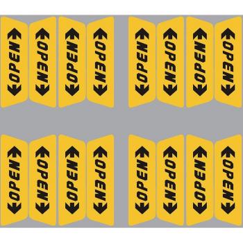 Vehicle Entry Hazard Warning Mirror Stick Set