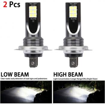 Bombillas H7 LED blancas para faros y luces antiniebla