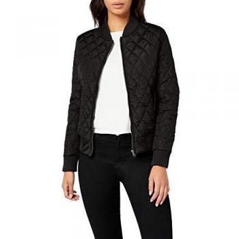 Urban Classics Ladies Diamond Quilt Jacket, Black