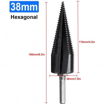 Wood Splitter Drill Bit with Hex Shank