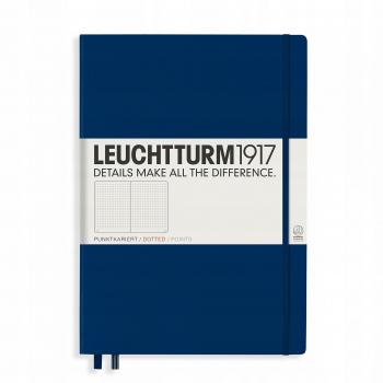 Notizbuch Master Pro (A4+) Hardcover 235 nummerierte Seiten Marine Dotted