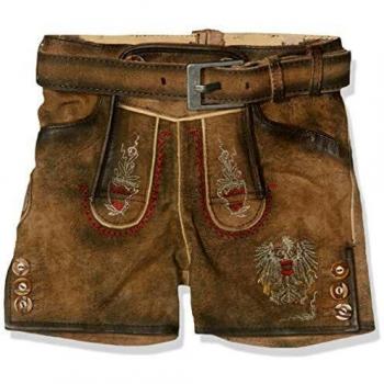 Stockerpoint Jungen Hose Austria Jr. Lederhose, Mehrfarbig, 134-140