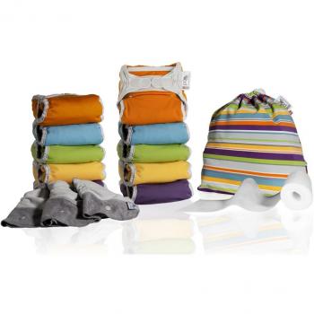 Set Pannolini Multicolor Minkee 10 Unità