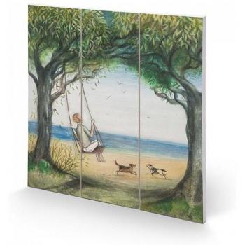 Stampa in legno Joe Ramm Up In The Air 20cm