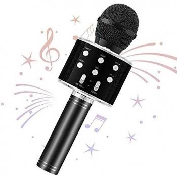 Wowstar Wireless Microphone, Karaoke Bluetooth Microphone for Kids, Portable Toy Karaoke Mic Speaker Machine, Home KTV Player Support Android & iOS Devices for Party Singing