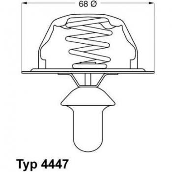 BorgWarner Wahler Thermostat 4447.80D per Auto