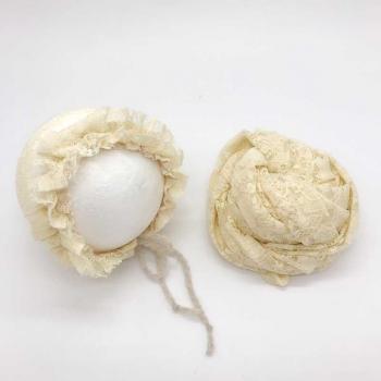 2Pcs Baby Photography Swaddle Wrap and Hat Set