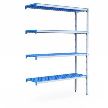 Rayonnage en angle, 4 niveaux, 385 mm de profondeur, 685‑1920 mm – Pujadas
