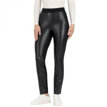 Leggings STEHMANN Gr. 44, schwarz, Damen, mit Taschen