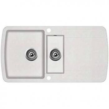 Granite Kitchen Sink Double Basins White