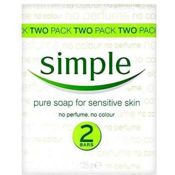 Simple Soap Twin Pack 2x125g Bars