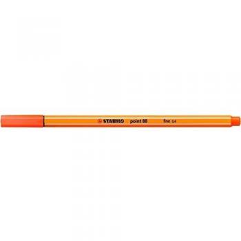 Rotulador punta fina point 88 0.4mm bermellon palido stabilo