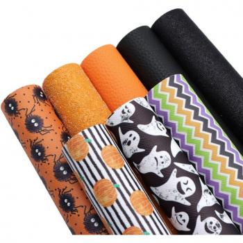 DIY Halloween Faux Leather Fabric 20x34cm