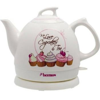 Bestron Bouilloire électrique rétro, Sweet Dreams, 0,8 litre, Env. 1800 W