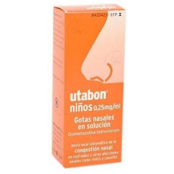 UTABON NIÑOS 0.25 MG/ML GOTAS NASALES 1 FRASCO S