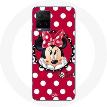 Funda Minnie Mouse Rojo para Vivo Y21s 2021 / Y21 2021