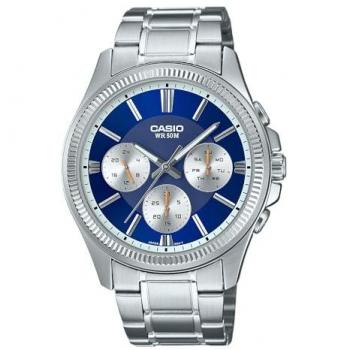 Reloj Analógico Casio 1375D Azul y Acero