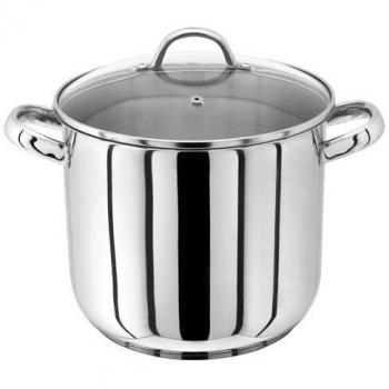 Judge Horwood Silver 22cm Stockpot with Glass Lid, 6.5 Liter Capacity, PP81 Model