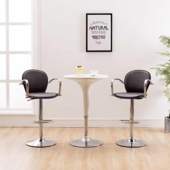 Prolenta Premium – Casa del Mundo: Taburetes con Reposabrazos de Cuero para Cocina (Paquete 2)