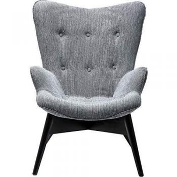 Polster-Sessel Angels Wings Econo TV-Lounge in Retro-Schwarz-Weiß