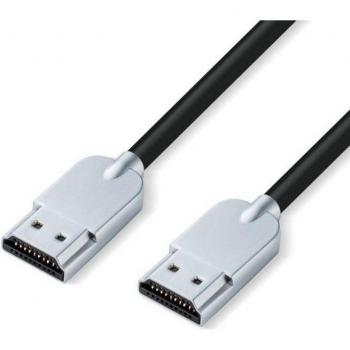SuperSlim HDMI 1 m Microconnect – Type A Noir Métallique