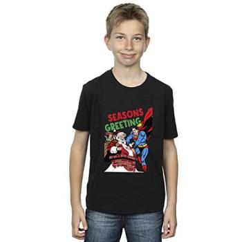 DC Kids Superhero Festive T-Shirt – 7-8 Years (Black)