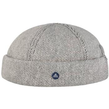 Hammaburg White‑Navy Heavy Twill Docking Cap – Men's M (56‑57 cm)