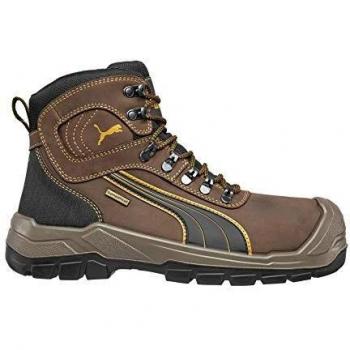 Puma Men's Sierra Nevada Mid Safety Lace-Up Boots Brown Size 10.5