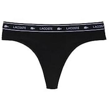 Lacoste Schwarzer String mit Markenlogo – 3XL