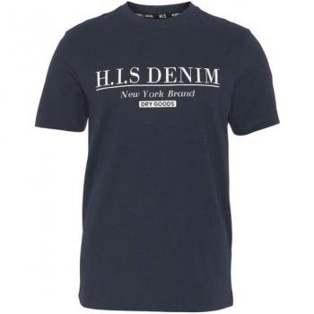 H.I.S T-Shirt, Herren, schmal geschnitten, Druckdesign