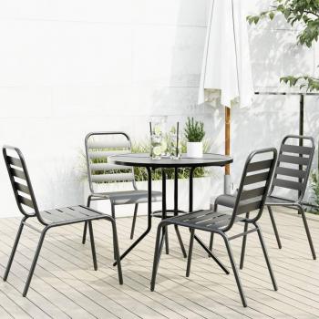 VidaXL Stackable Garden Chair Set