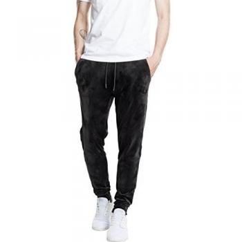 Urban Classics Velvet Pants Poussette Sport Jogger Noir Taille 7 pour Homme W54