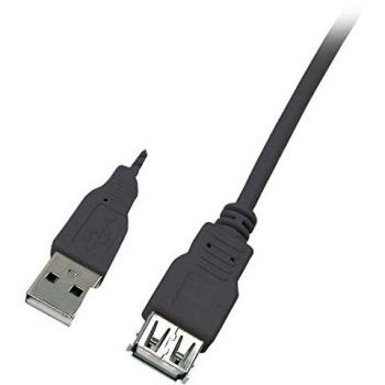 EFB‑USB2.0 Verlängerungs­kabel A‑A, 3,0 m, schwarz – Classic Edition