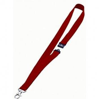 DURABLE Textile Badge Lanyards (Red) for Name Badges