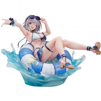 Figura de colección Shirogane Noel 1/7 en traje de baño de Good Smile Company, PVC, 15.5 cm