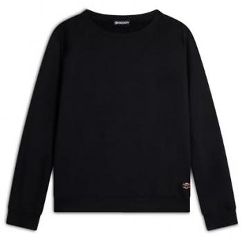 Freddy Felpa donna in viscosa con spalle decorate da pences Nero Donna Large