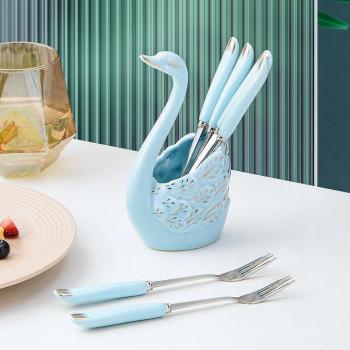 Elite Fruit Fork Ensemble – Premium Stainless Steel, Child Safety, Coffee & Dessert Spoon