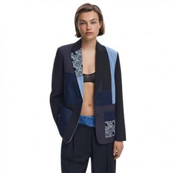 Blazer patchwork Desigual para mujer