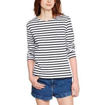 Armor Lux 4277 T-Shirt, Multicolore (Bi9 Blanc/Rich Navy Bi9), Taglio Produttore: M Donna