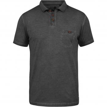 !Solid Termann Herren Shirt, Polokragen, 100% Baumwolle, Größe:S, Farbe:Schwarz