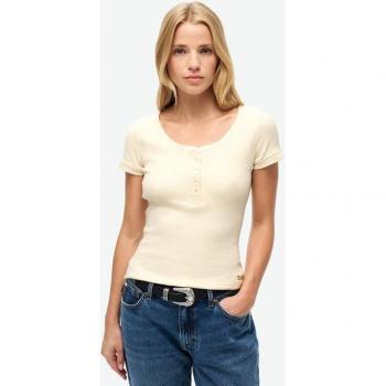 Essential Cream Turtledove Button‑Up T-Shirt – Female Short Sleeve