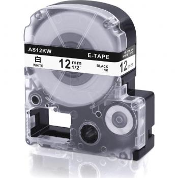 Epson LabelWorks Oozmas SS12KW Cassette 12 mm Blanco y Negro
