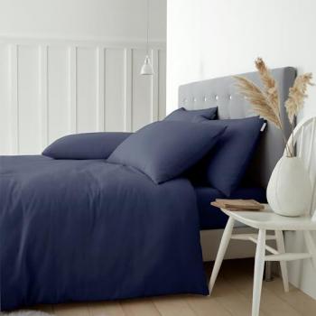 Catherine Lansfield Cozy Brushed Cotton Duvet Set in Navy