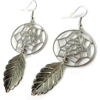 Pendientes Atrapasueños de Plata