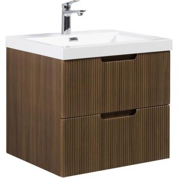 Lavabo Mobile Thermis 60 cm Teak Marrone con Box