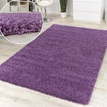 Tapis velours lilas Paco Home 80×150 cm (poils haut)