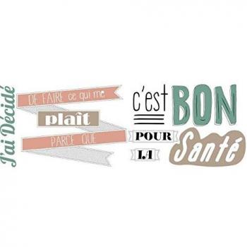 Décor Murale Polyvinyle « Bonheur à Mon Rythme »