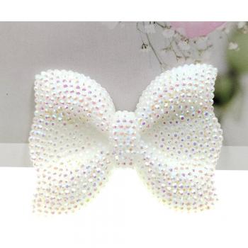 Big Size Flat Back AB Color Resin Bow Cabochons
