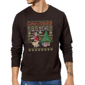 Medium Black Cow & Chicken Festive Turtleneck – Cartoon Network