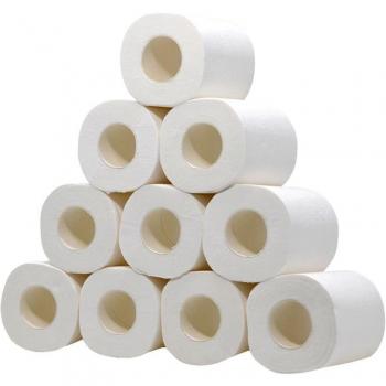 10 Rolls Soft Recycled Toilet Paper for Daily Use
